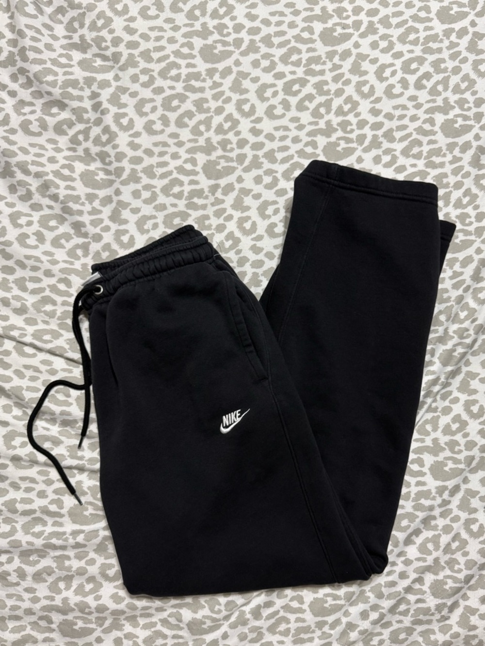 Nike Mens Black Fleece Jogger Bottoms